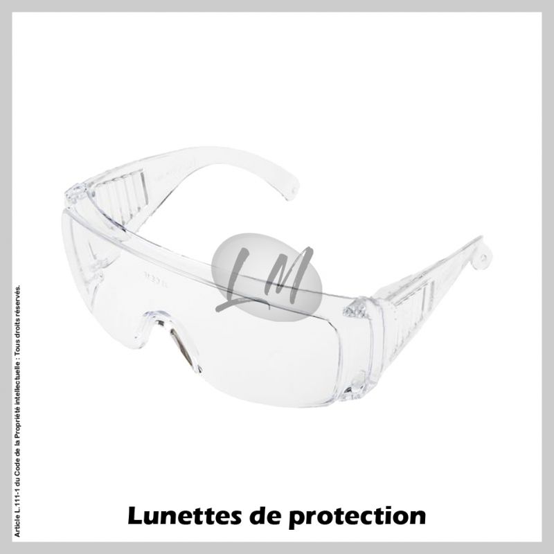 Lunettes de protection anti-projection pour travaux de jardin