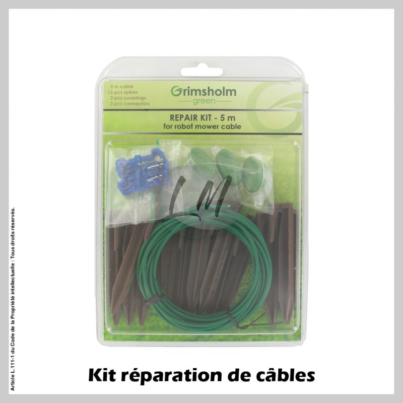 Kit de réparation de câbles pour robot tondeuse - 5 mètres