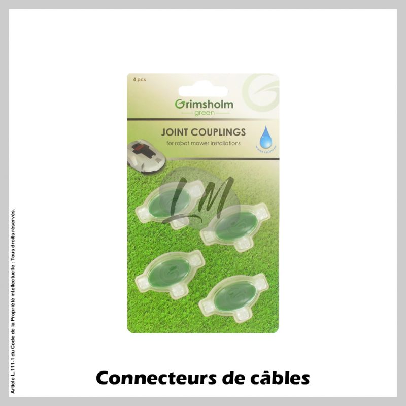 Connecteurs de câbles pour robot tondeuse - Lot de 4