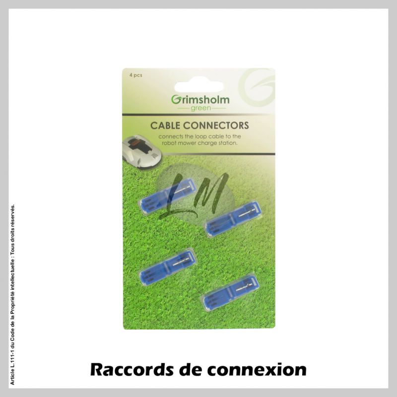 Raccords de connexion pour robot tondeuse - Lot de 4