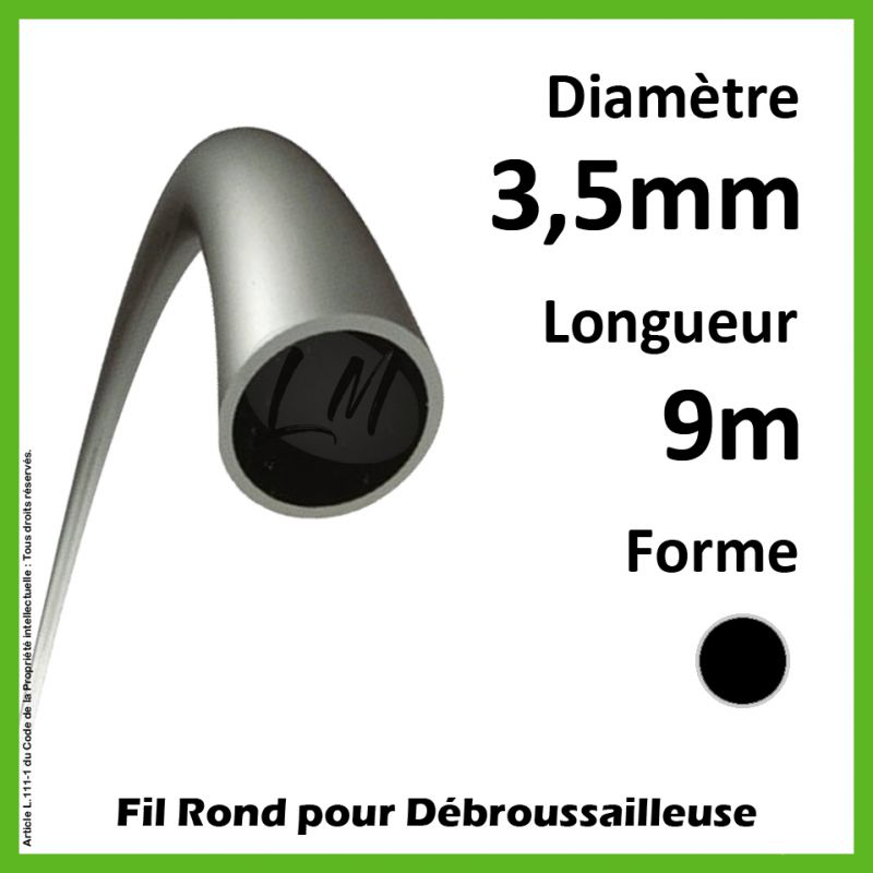 Fil Rond Titanium Power 3.5mm x 9m