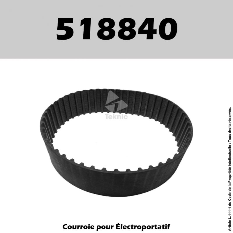 Courroie Holzher 518840 - (anciens modèles), 2410, 2411, 2420