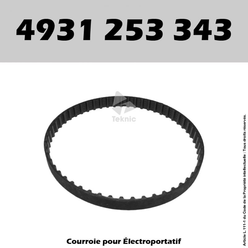 Courroie AEG 4931 253 343 - HTH75