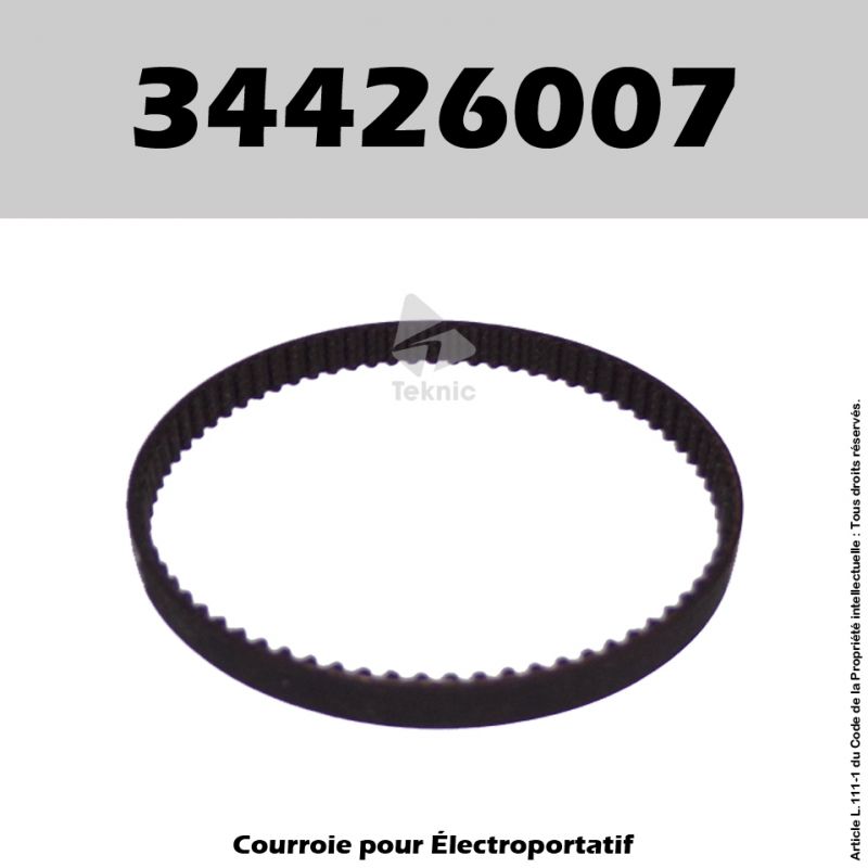 Courroie Metabo 34426007 - BA0775, BAE0875, BAE0876