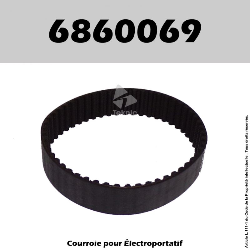 Courroie Ryobi 6860069 - BE321, HBE321