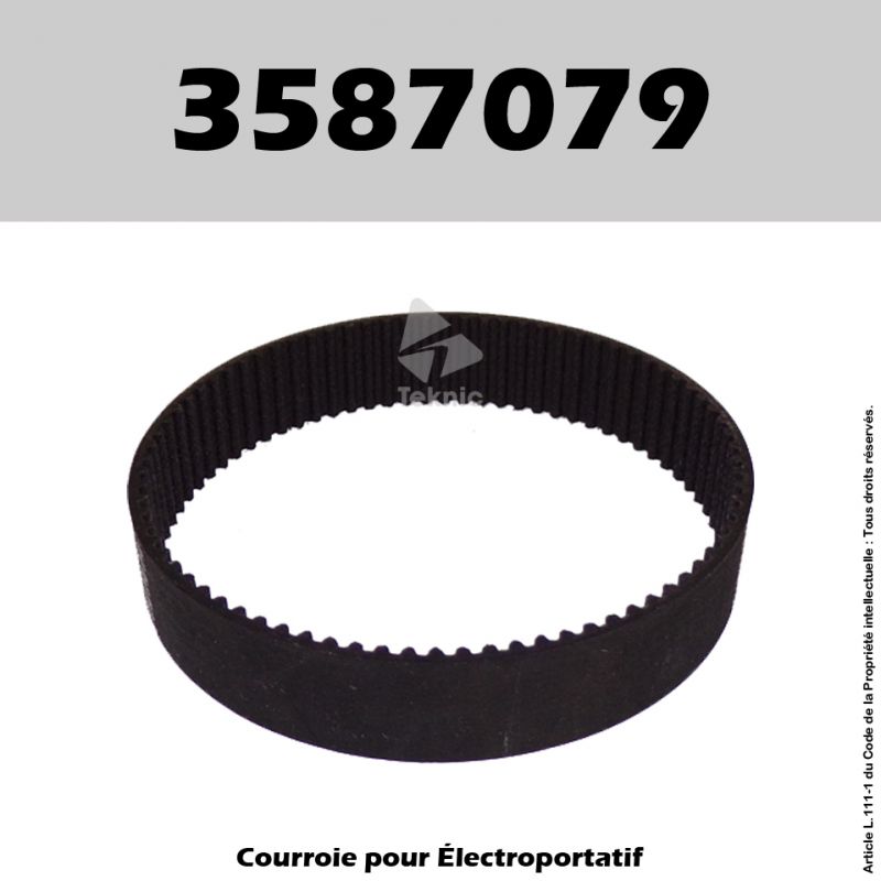 Courroie Virutex 3587079 - CE35-E, CE89-E, CE96H