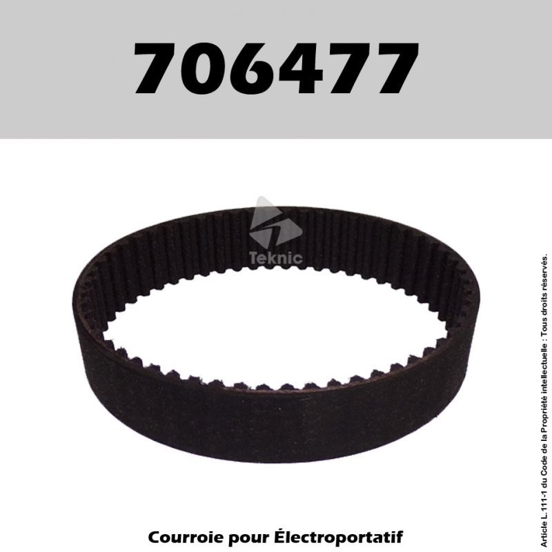 Courroie Holzher 706477 - (modèles récents), 2422, 2423, 2424