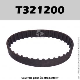 Courroie Black & Decker T321200 - BD710, BD711, BD720, DN710, DN712, DN720, DN730, KW711