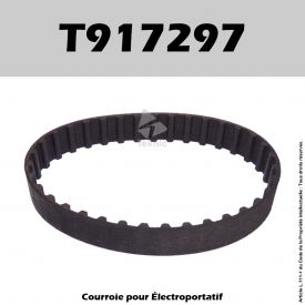 Courroie Black & Decker T917297 - BD710, BD711, BD720, DN710, DN712, DN720, DN730, KW711