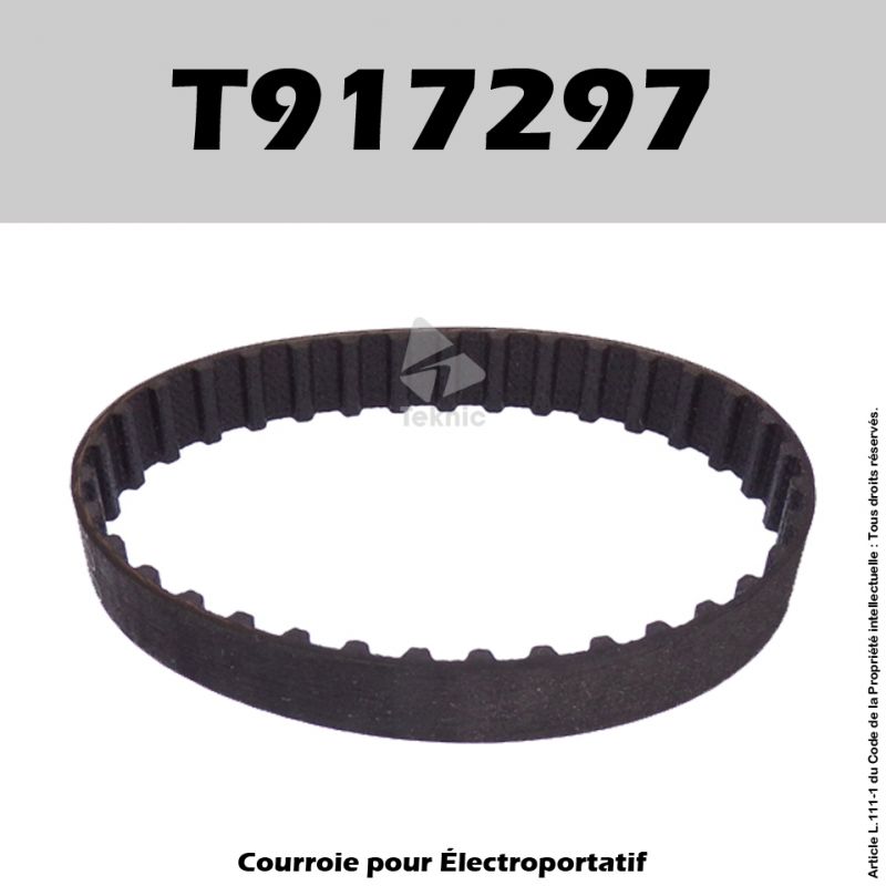 Courroie Black & Decker T917297 - BD710, BD711, BD720, DN710, DN712, DN720, DN730, KW711