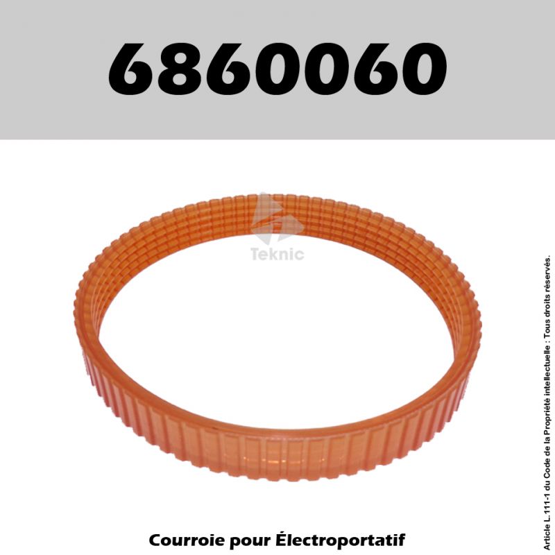 Courroie Ryobi 6860060 - B7075, B7076