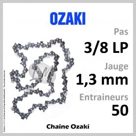 Chaîne OZAKI 50 Entraineurs, Pas : 3/8 LP - Jauge : 1,3 mm