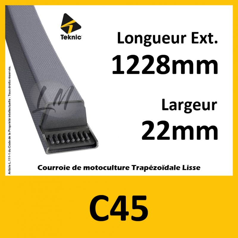 Courroie C45 - Teknic