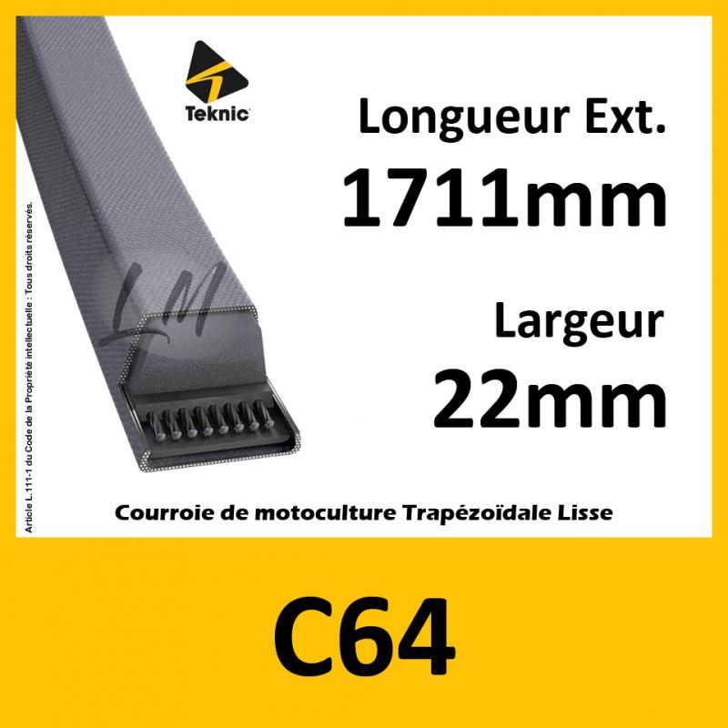 Courroie C64 - Teknic