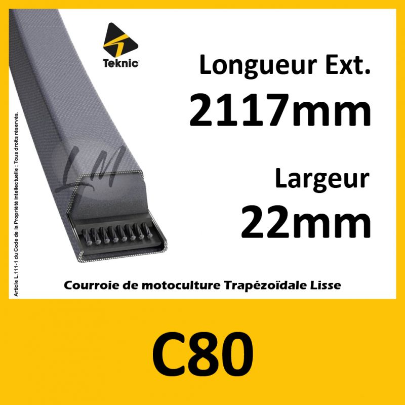 Courroie C80 - Teknic