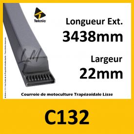 Courroie C132 - Teknic