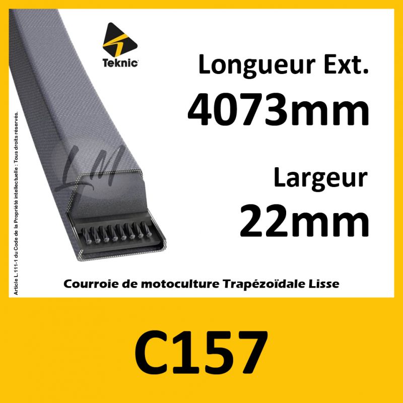 Courroie C157 - Teknic