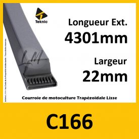 Courroie C166 - Teknic