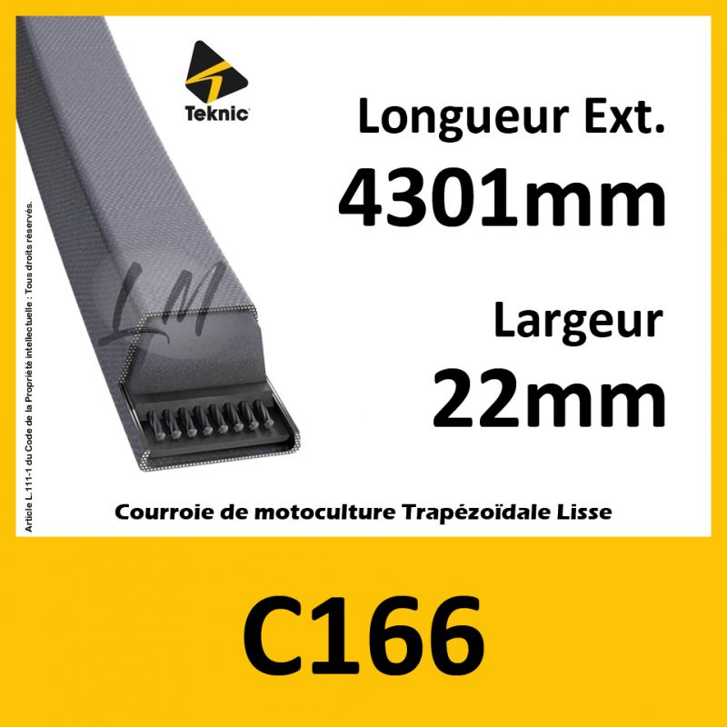 Courroie C166 - Teknic