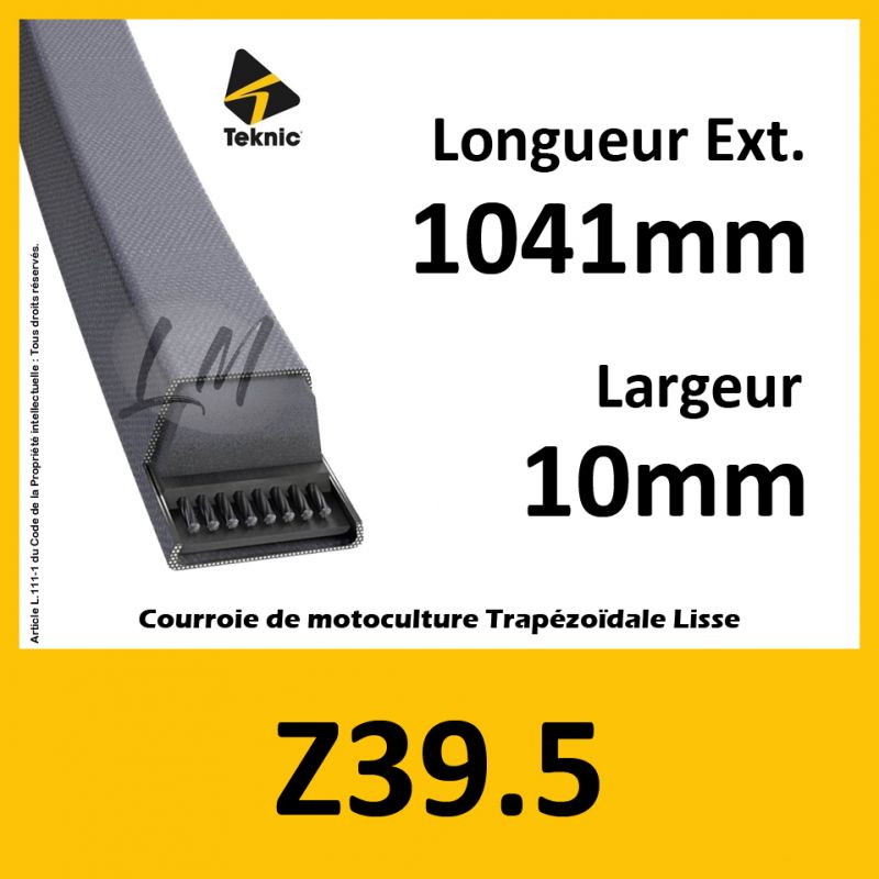 Courroie Z39.5 - Teknic