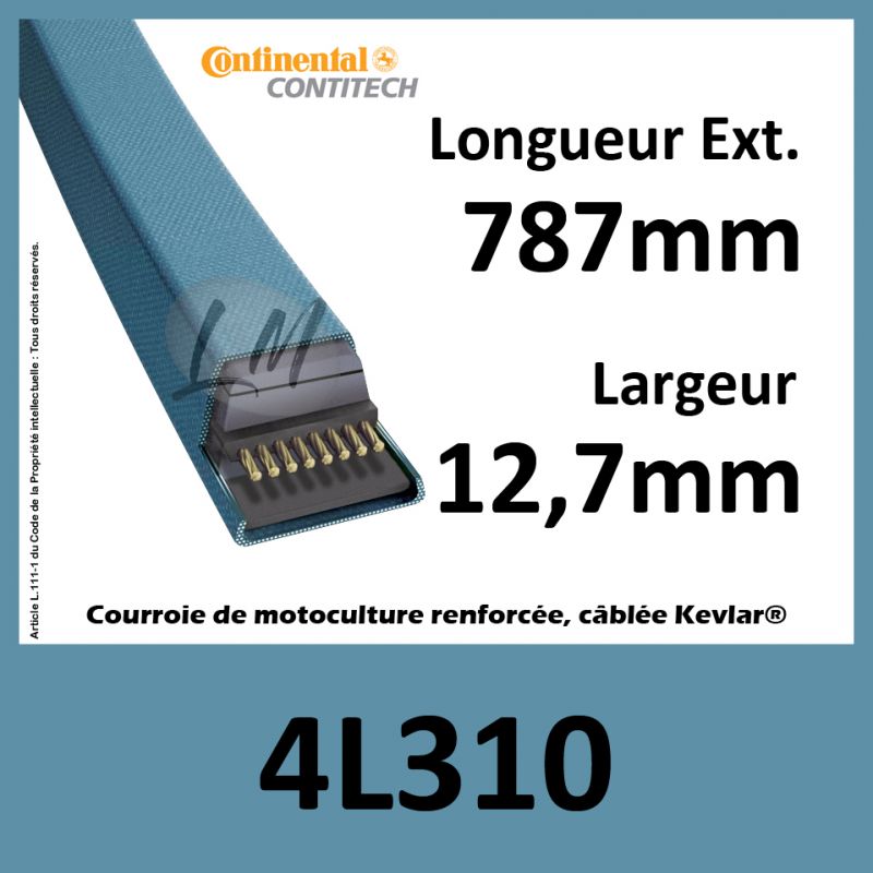 Courroie Trapézoïdale 4L310 - Continental