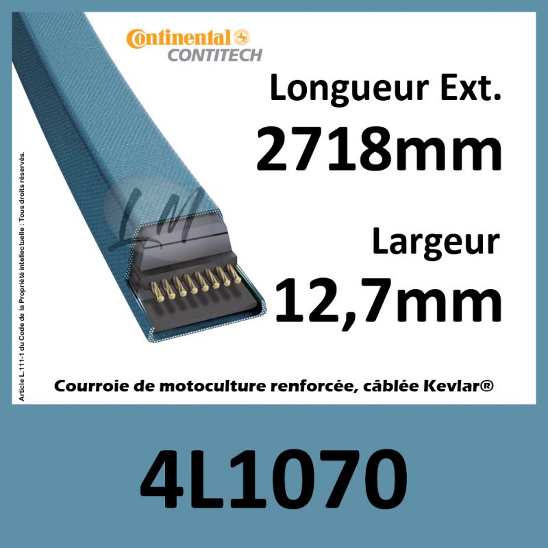 Courroie Trapézoïdale 4L1070 - Continental