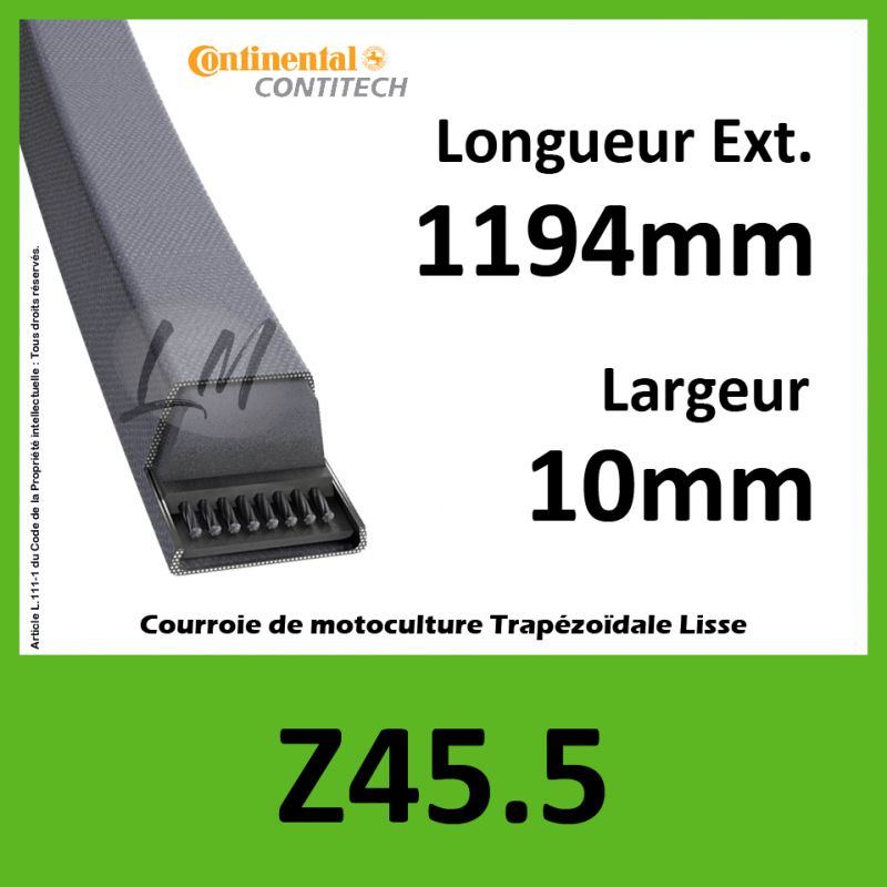 Courroie Z45.5 Continental