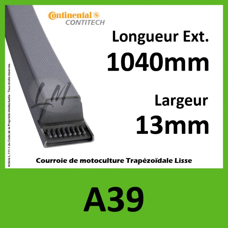 Courroie Trapézoïdale Continental Contitech AVX10X635 - Pièce Automobile De Rechange Haute Résistance - Pour Diverses Motorisations