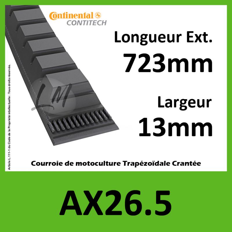 Courroie AX26.5 - Continental