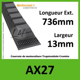 Courroie AX27 - Continental