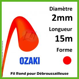 Fil Rond Ozaki Rouge 2mm x 15m