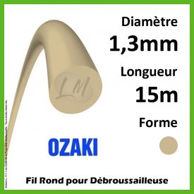 Fil Rond Ozaki Green Beige 1,3mm x 15m