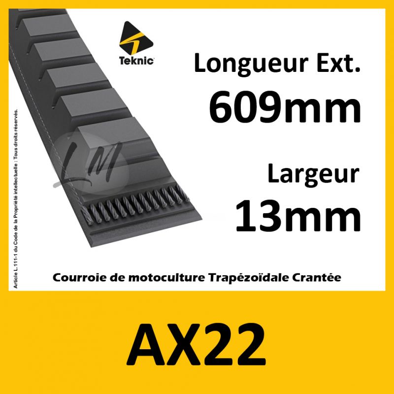 Courroie AX22 - Teknic