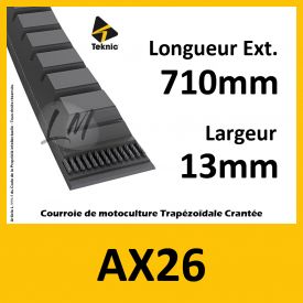 Courroie AX26 - Teknic