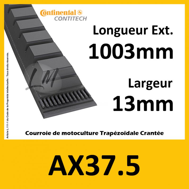 Courroie AX37.5 - Teknic