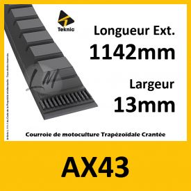 Courroie AX43 - Teknic