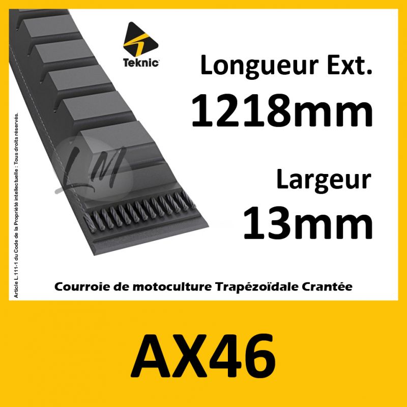 Courroie AX46 - Teknic