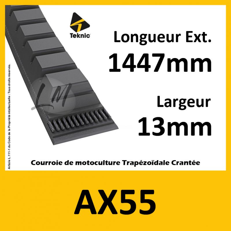 Courroie AX55 - Teknic