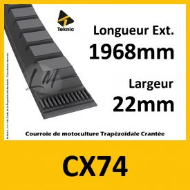 Courroie CX74 - Teknic
