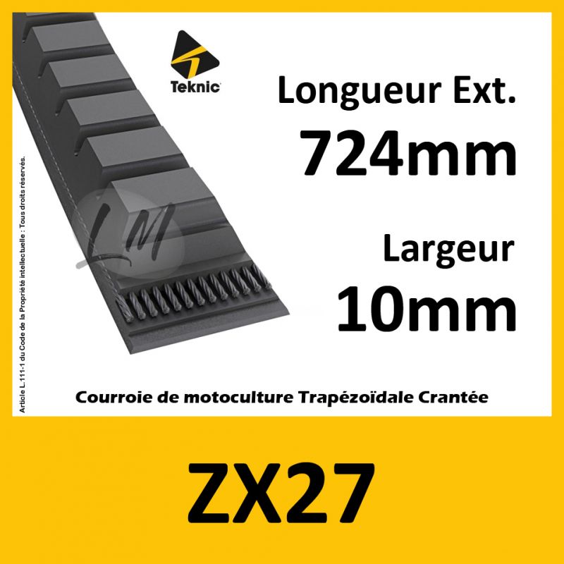 Courroie ZX27 - Teknic