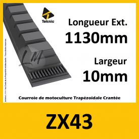 Courroie ZX43 - Teknic