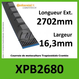 Courroie XPB2680 - Continental Pioneer