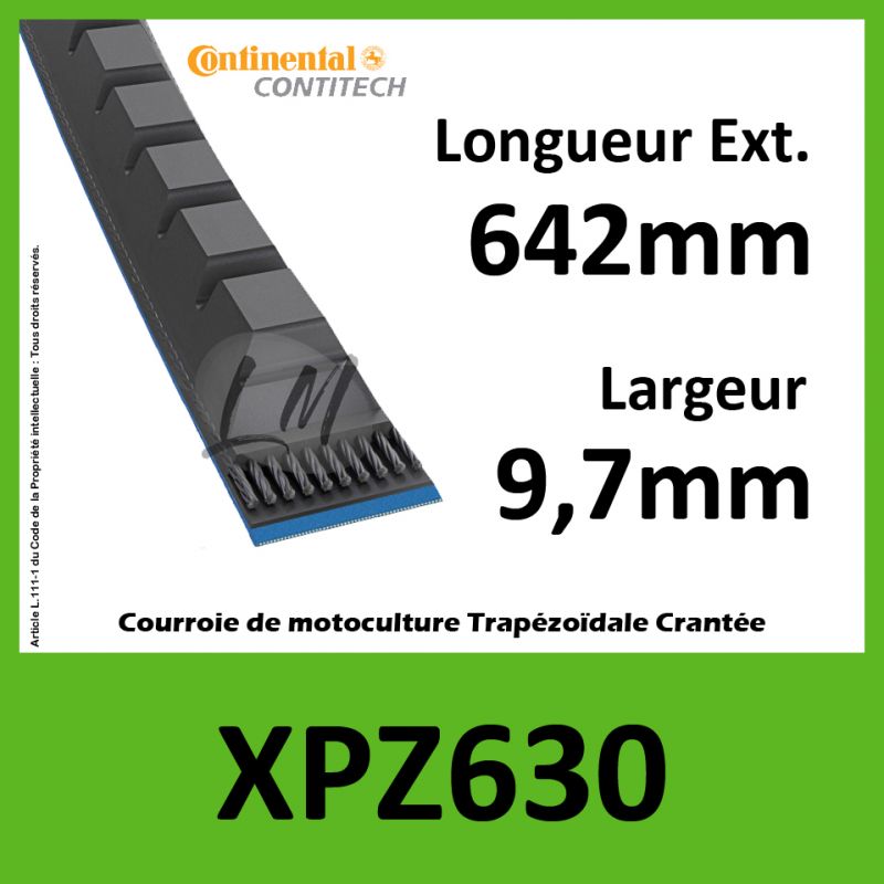 Courroie XPZ630 - Continental Pioneer