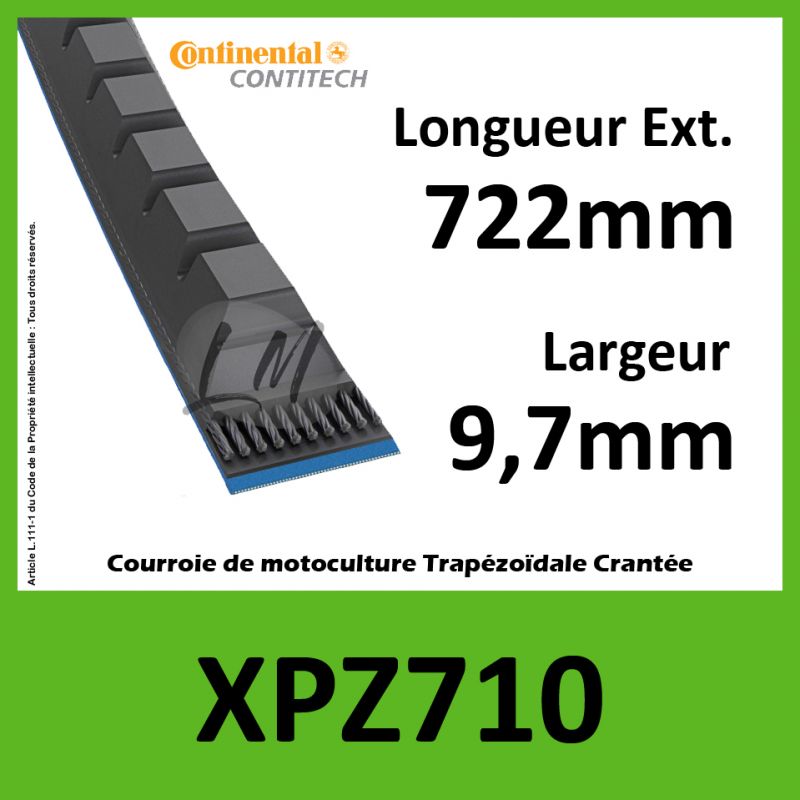 Courroie XPZ710 - Continental Pioneer