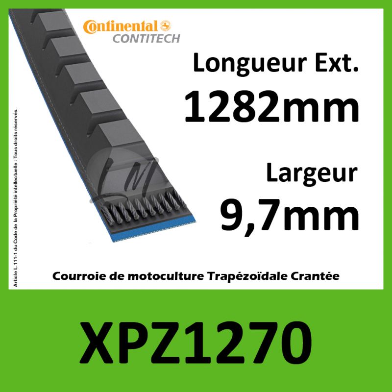 Courroie XPZ1270 - Continental Pioneer