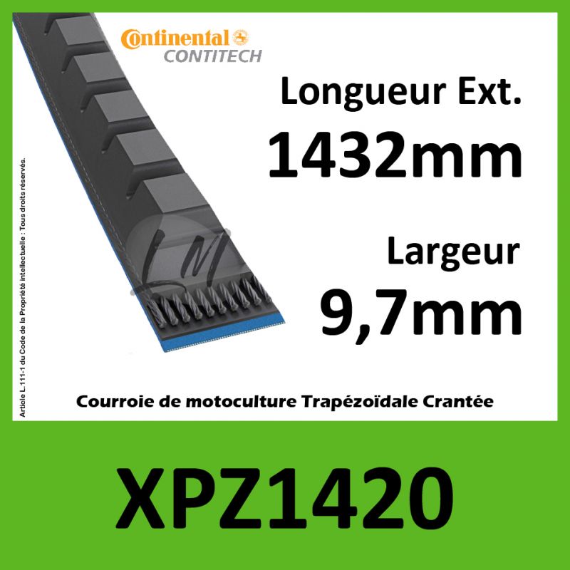 Courroie XPZ1420 - Continental Pioneer